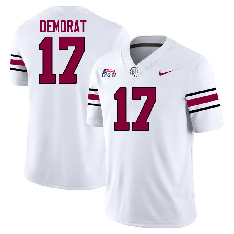 Fordham Rams #17 Tim DeMorat College Football Jerseys,Uniforms-White